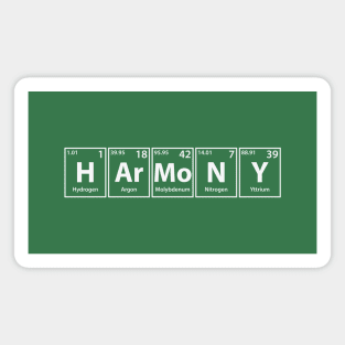 Harmony (H-Ar-Mo-N-Y) Periodic Elements Spelling Magnet